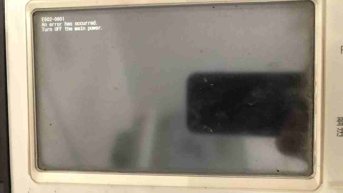 佳能打印机屏幕提示E602-0801错误代码远程刷机解决